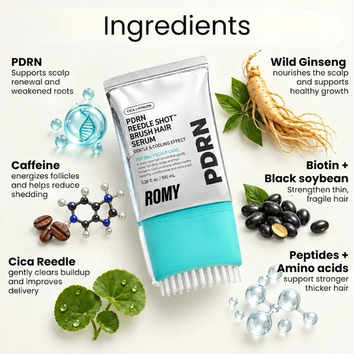PDRN Reedle Shot Brush Hair Serum