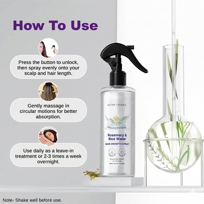 Rosemary & Rice Water Hair Spray