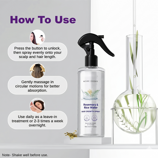 Rosemary & Rice Water Hair Spray