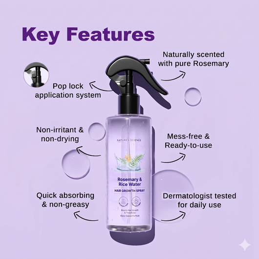Rosemary & Rice Water Hair Spray
