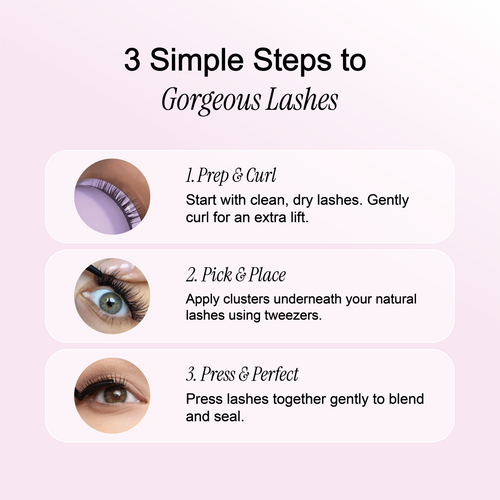 Self-Adhesive Cluster Lashes