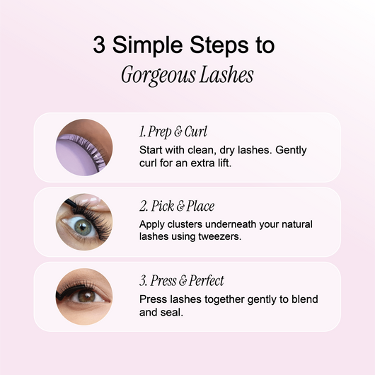 Self-Adhesive Cluster Lashes