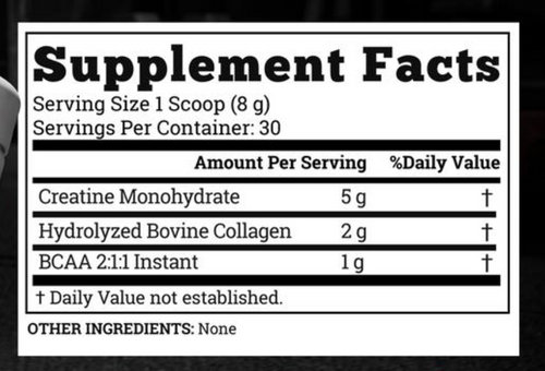 Monohidrato de creatina para mujeres con colágeno y BCAA