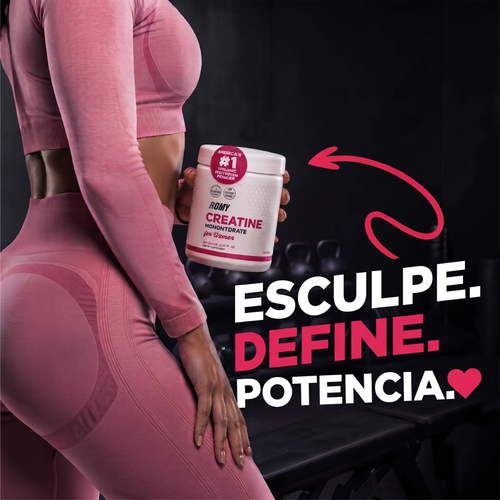 Monohidrato de creatina para mujeres con colágeno y BCAA
